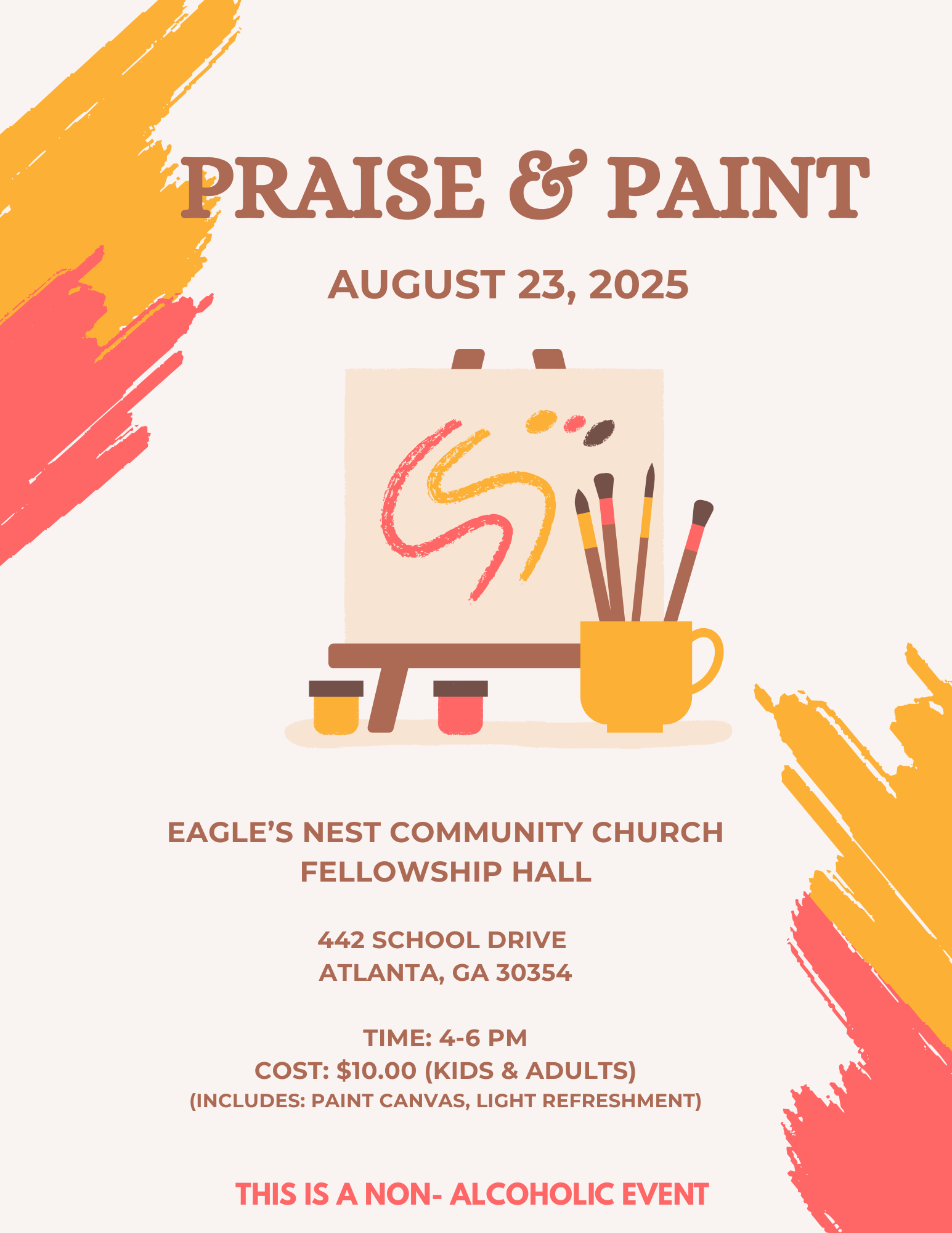 Paint & Praise Flyer